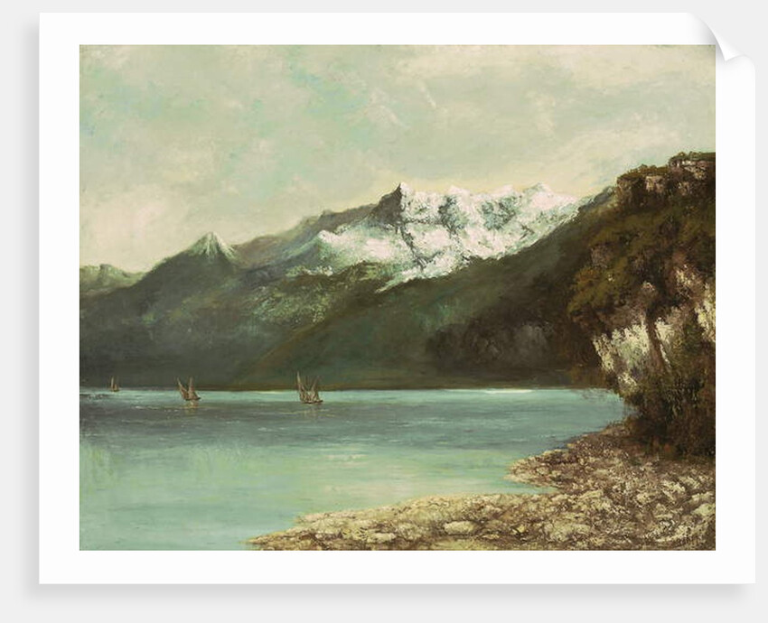 Lake Geneva and the Dents du Midi, 1877 by Gustave Courbet