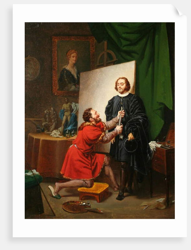 Aretino in the studio of Tintoretto, c.1822 by Pierre-Nolasque Bergeret