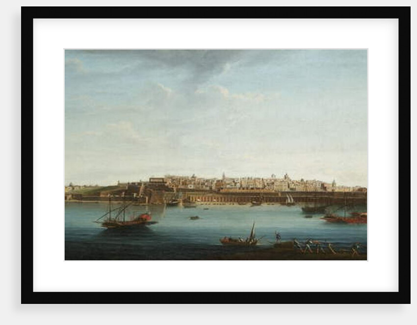 One of a set of seven views of Valletta, Malta and its environs, c.1753 by Alberto Pullicino