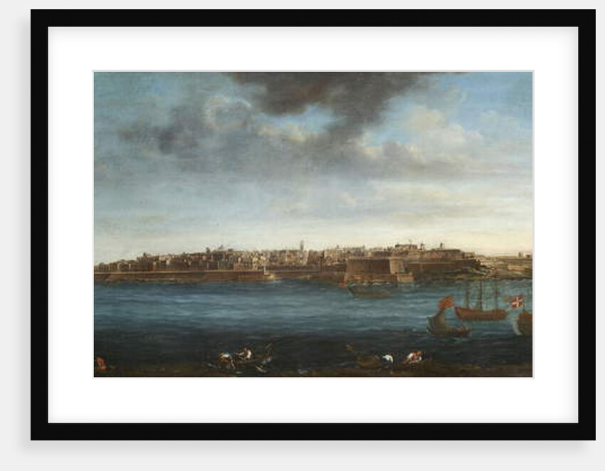 One of a set of seven views of Valletta, Malta and its environs, c.1753 by Alberto Pullicino