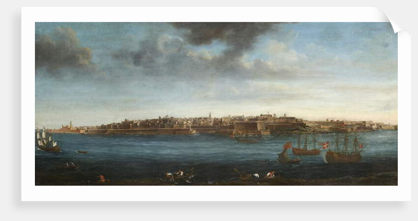 One of a set of seven views of Valletta, Malta and its environs, c.1753 by Alberto Pullicino