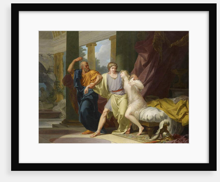 Socrates Tearing Away Alcibiades from the Embrace of Sensuality, 1785 by Jean-Baptiste Regnault