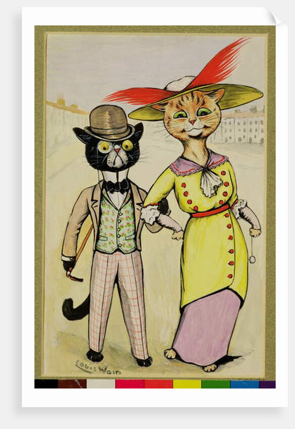 The Modern 'Arry and 'Arriet, 1913 by Louis Wain