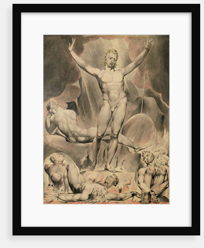 Satan Arousing the Rebel Angels, 1808 by William Blake