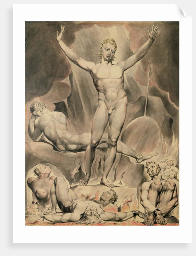 Satan Arousing the Rebel Angels, 1808 by William Blake