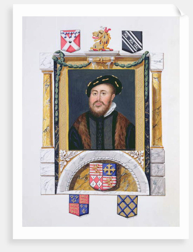 Portrait of Charles Brandon Duke of Suffolk as a Young Man by Sarah Countess of Essex