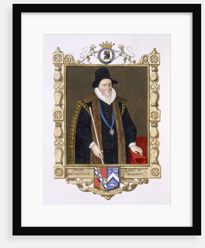 Portrait of Thomas Sackville 1st Baron Buckhurst by Sarah Countess of Essex