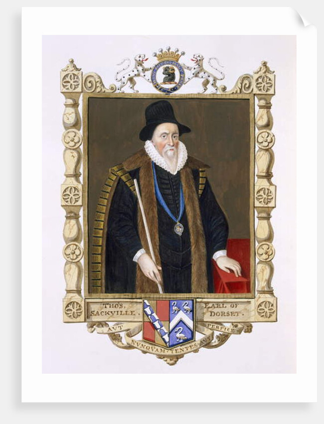 Portrait of Thomas Sackville 1st Baron Buckhurst by Sarah Countess of Essex