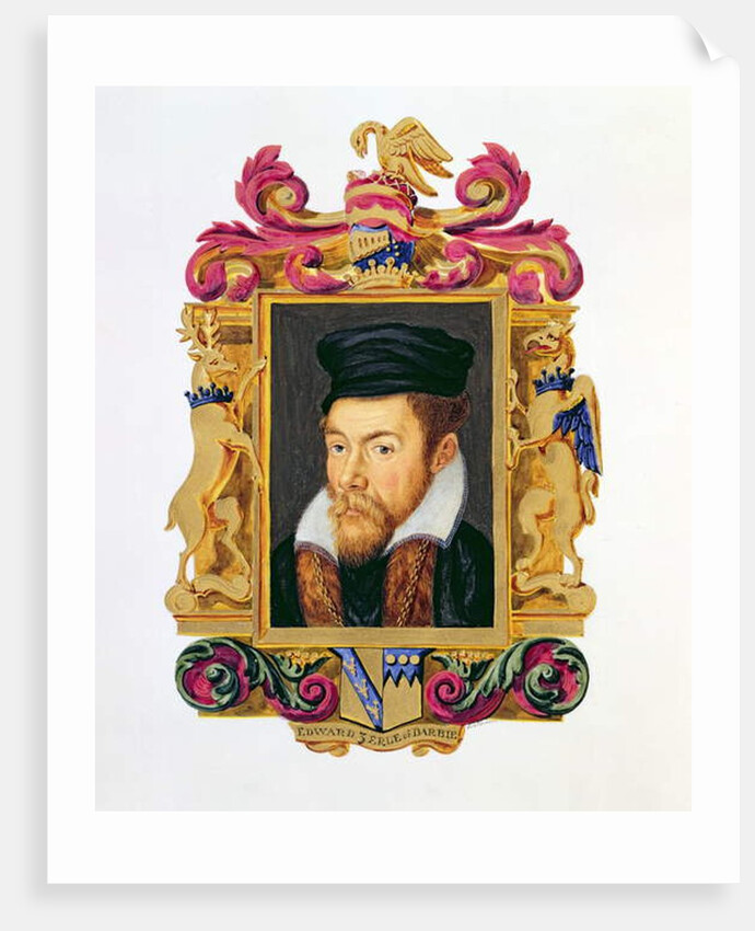 Portrait of Edward Stanley 3rd Earl of Derby by Sarah Countess of Essex