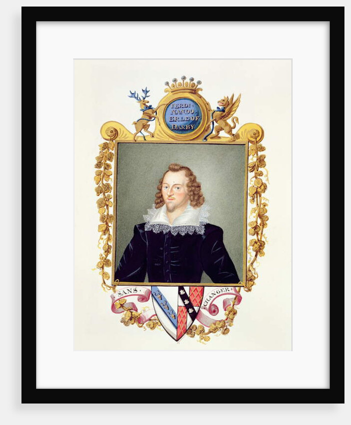 Portrait of Ferdinando Stanley 5th Earl of Derby by Sarah Countess of Essex