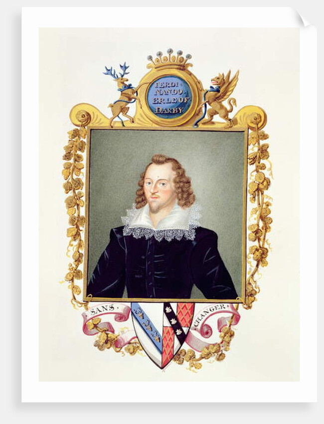 Portrait of Ferdinando Stanley 5th Earl of Derby by Sarah Countess of Essex