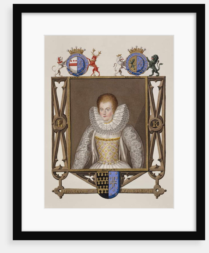 Portrait of Lettice Knollys Daughter of Sir Francis Knollys by Sarah Countess of Essex