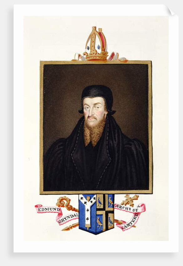Portrait of Edmund Grindal Archbishop of Canterbury by Sarah Countess of Essex