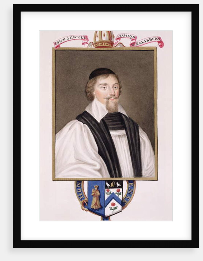 Portrait of John Jewel Bishop of Salisbury by Sarah Countess of Essex