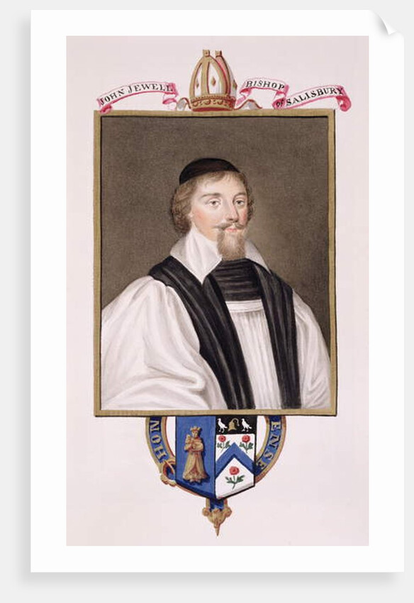 Portrait of John Jewel Bishop of Salisbury by Sarah Countess of Essex
