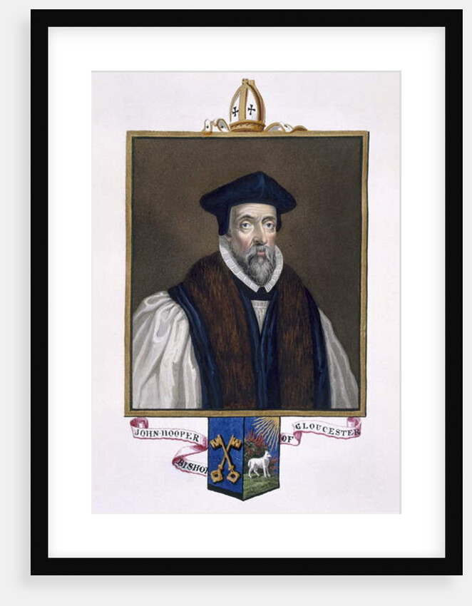 Portrait of John Hooper Bishop of Gloucester by Sarah Countess of Essex