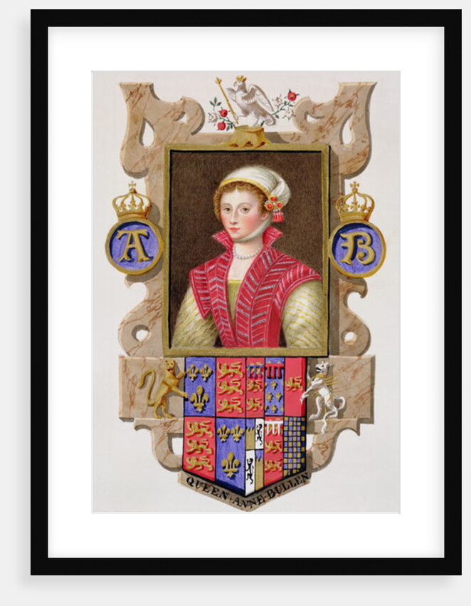 Portrait of Anne Boleyn 2nd Queen of Henry VIII by Sarah Countess of Essex