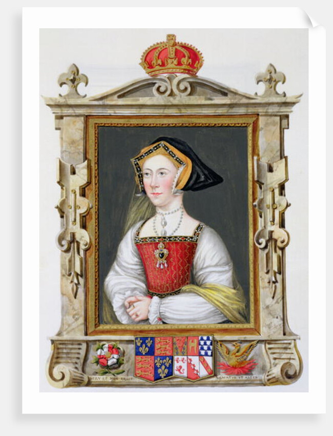 Portrait of Jane Seymour 3rd Queen of Henry VIII by Sarah Countess of Essex