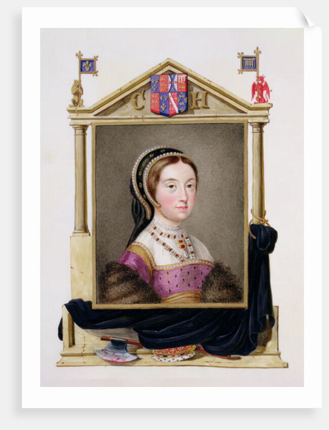 Portrait of Catherine Howard 5th Queen of Henry VIII by Sarah Countess of Essex