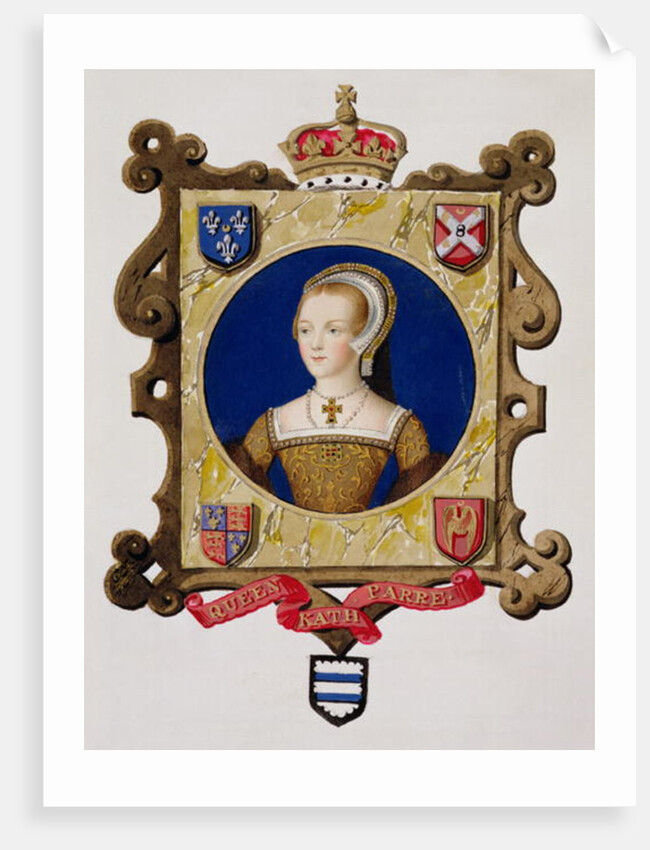 Portrait of Catherine Parr 6th Queen of Henry VIII as a Young Woman by Sarah Countess of Essex