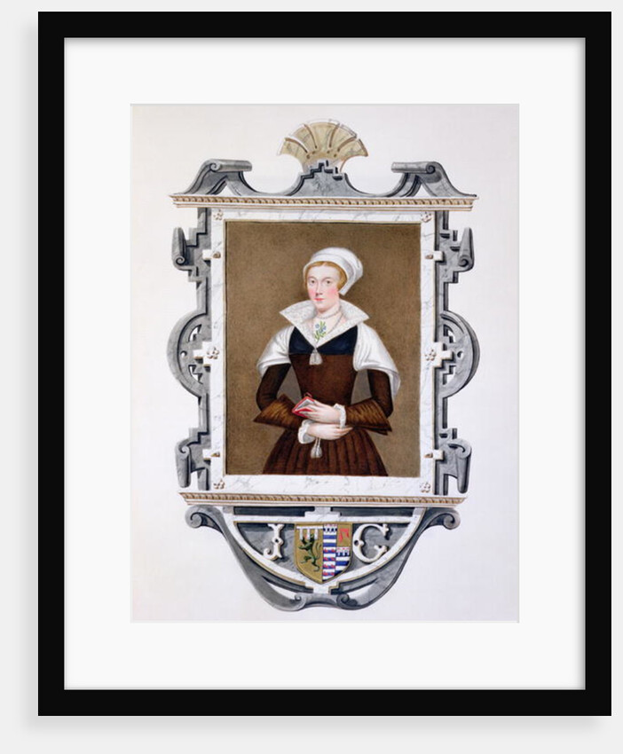 Portrait of Lady Jane Grey 'Nine-Days Queen' from 'Memoirs of the Court of Queen Elizabeth'. by Sarah Countess of Essex