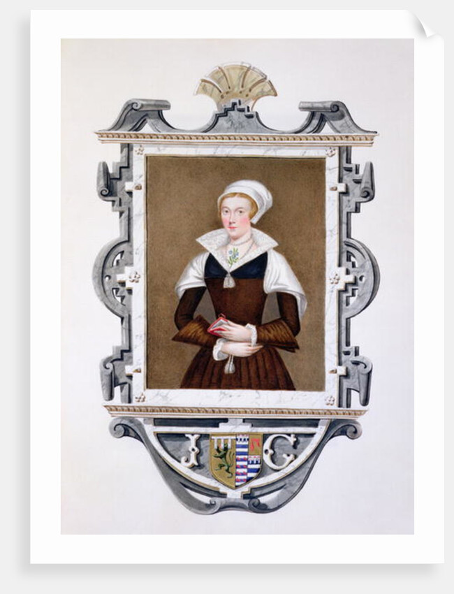 Portrait of Lady Jane Grey 'Nine-Days Queen' from 'Memoirs of the Court of Queen Elizabeth'. by Sarah Countess of Essex