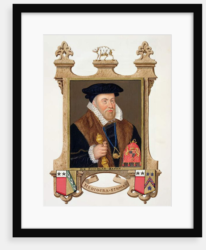 Portrait of Sir Nicholas Bacon by Sarah Countess of Essex