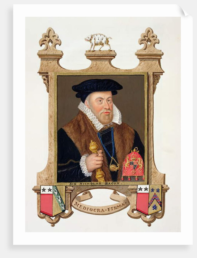 Portrait of Sir Nicholas Bacon by Sarah Countess of Essex