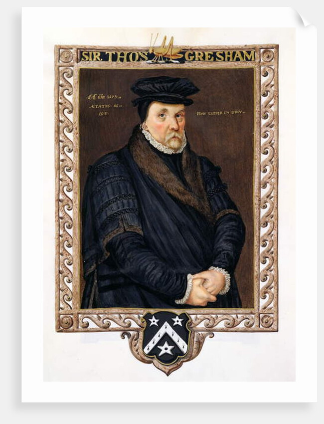 Portrait of Sir Thomas Gresham by Sarah Countess of Essex