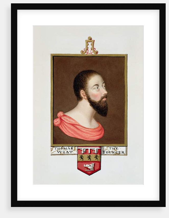Portrait of Sir Thomas Wyatt the Younger from 'Memoirs of the Court of Queen Elizabeth'. by Sarah Countess of Essex