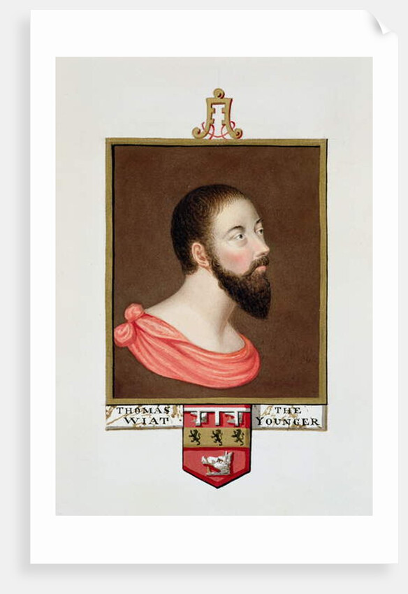 Portrait of Sir Thomas Wyatt the Younger from 'Memoirs of the Court of Queen Elizabeth'. by Sarah Countess of Essex