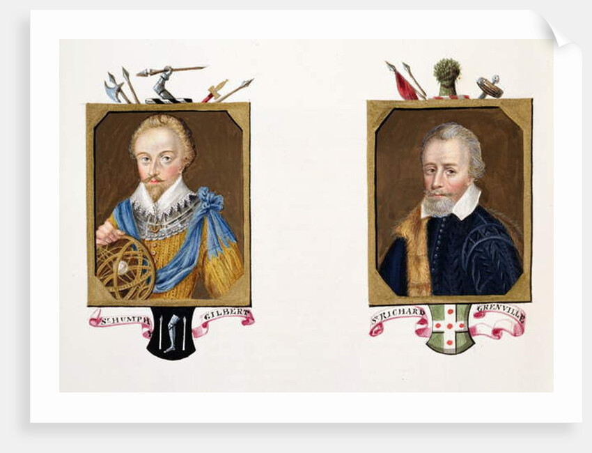 Double portrait of Sir Humphrey Gilbert and Sir Richard Grenville by Sarah Countess of Essex