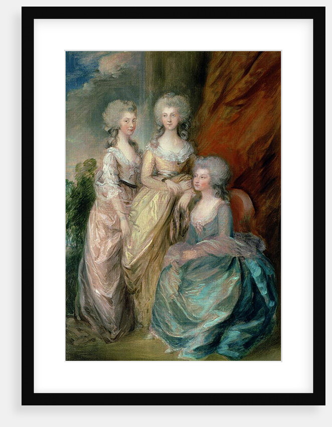 The three eldest daughters of George III: Princesses Charlotte, Augusta and Elizabeth in 1784 probably by Gainsborough Dupont by Thomas Gainsborough