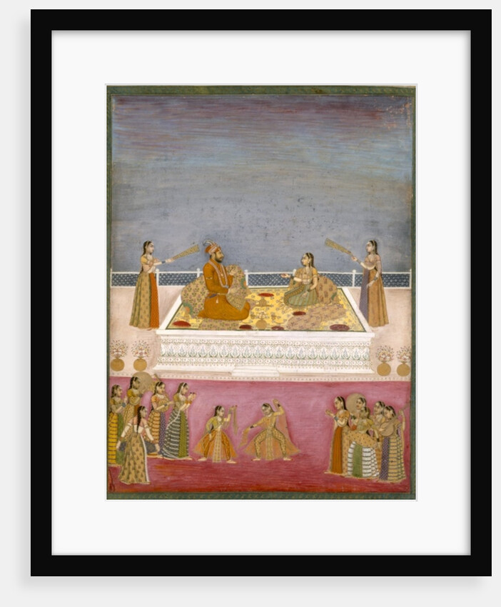 The young Mughal Emperor Muhammad Shah at a nautch performance, c.1725 by School Mughal