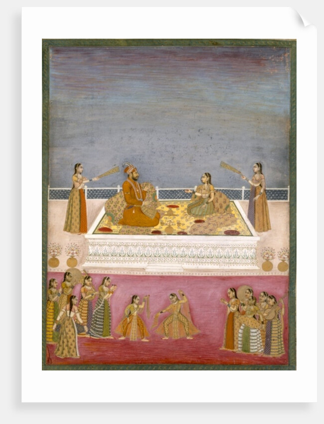 The young Mughal Emperor Muhammad Shah at a nautch performance, c.1725 by School Mughal