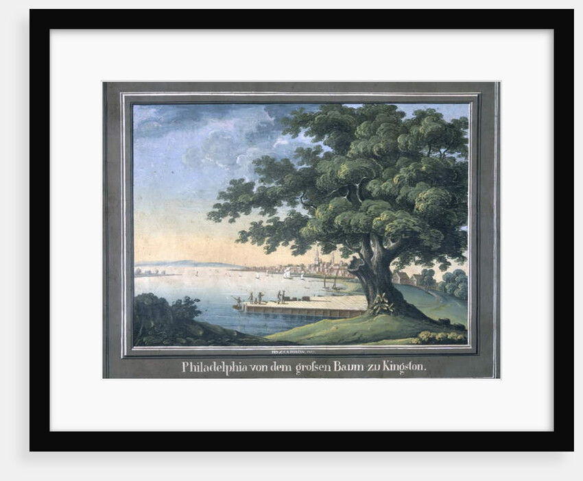 The Great Tree of Kingston with a view of Philadelphia behind by C.A. During