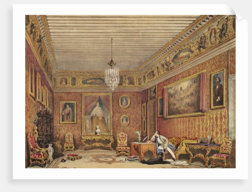 Byron's Room in Palazzo Mocenigo, Venice by English School