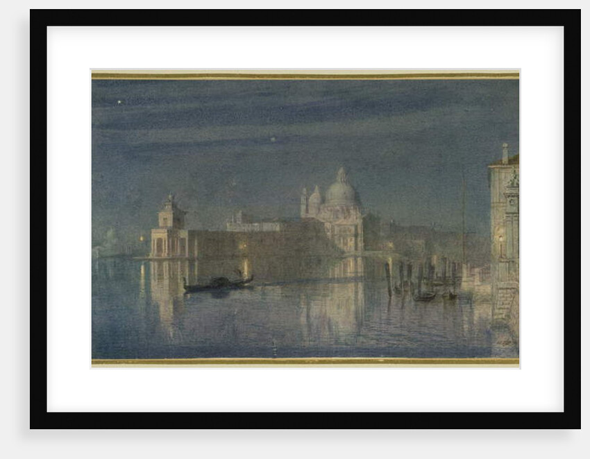 Santa Maria Della Salute, Venice, Moonlight, 1863 by Edward John Poynter