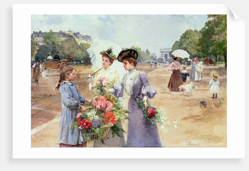 Spring Morning, Avenue du Bois de Boulogne, 1902 by Louis de Schryver