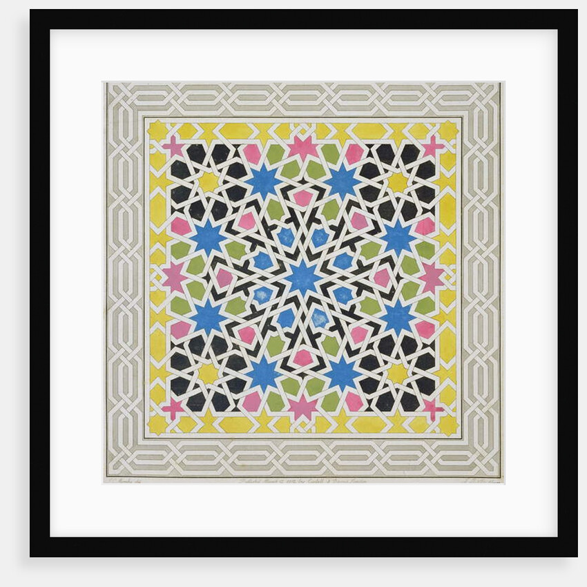 Mosaic design from the Alhambra by James Cavanagh Murphy