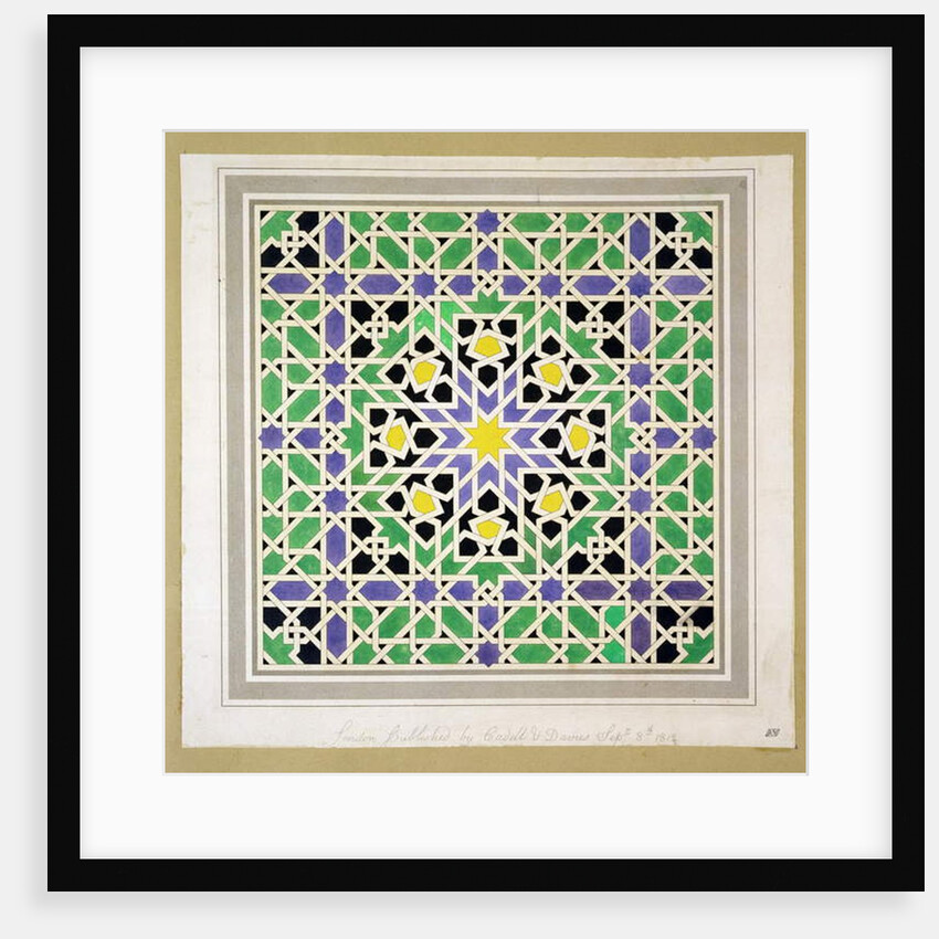 Mosaic design from the Alhambra by James Cavanagh Murphy