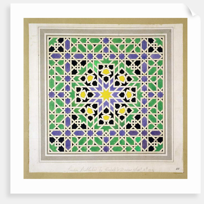 Mosaic design from the Alhambra by James Cavanagh Murphy