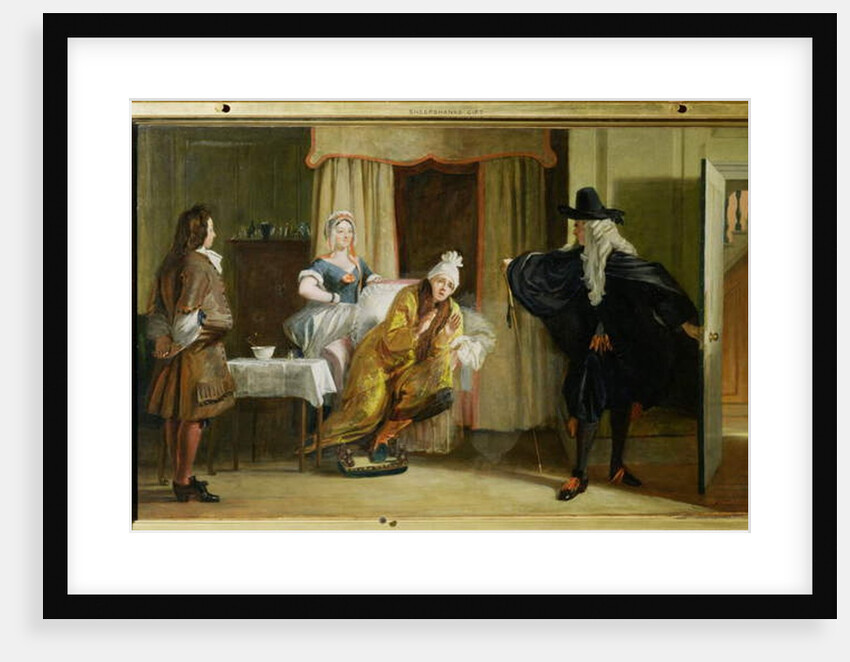 Scene from 'Le Malade Imaginaire' by Moliere by Charles Robert Leslie