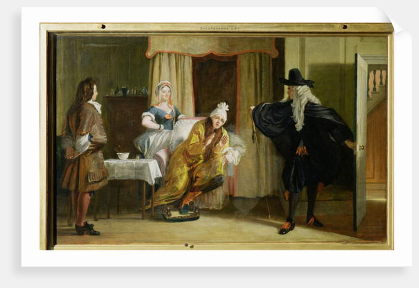 Scene from 'Le Malade Imaginaire' by Moliere by Charles Robert Leslie