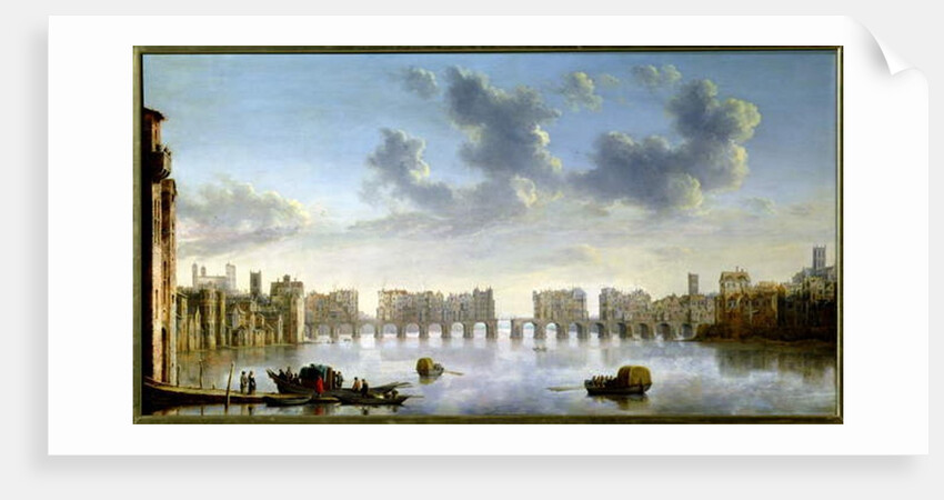 Old London Bridge, c.1630 by Claude de Jongh