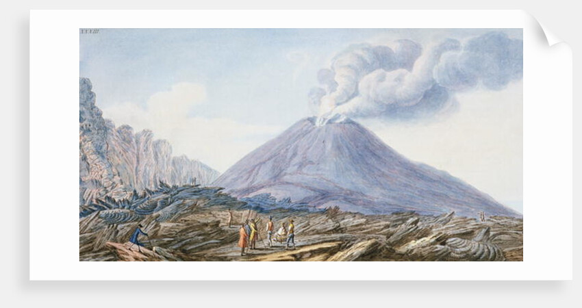 View of the Atrio di Cavallo between Somma and Vesuvius by Pietro Fabris