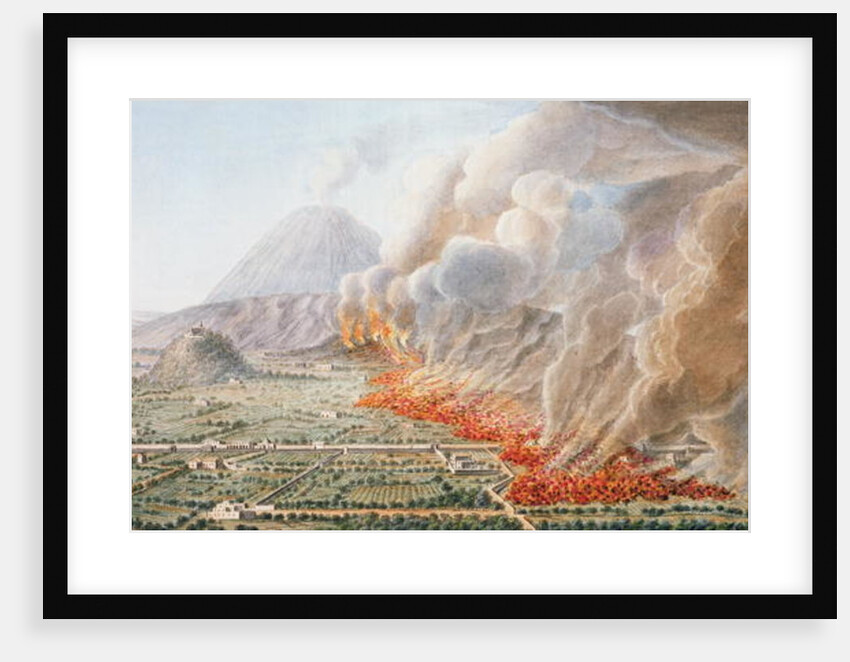 View of an eruption of Mt. Vesuvius which began on 23rd December 1760 and ended 5th January 1761 by Pietro Fabris