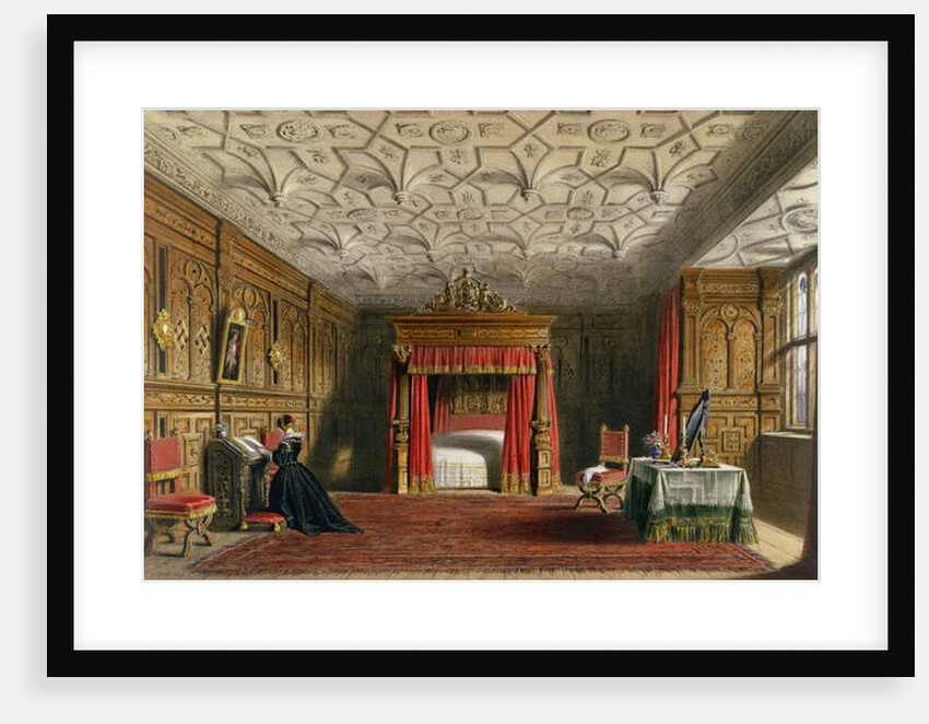 Inlaid Chamber, Sizergh, Westmoreland, 1849 by Joseph Nash