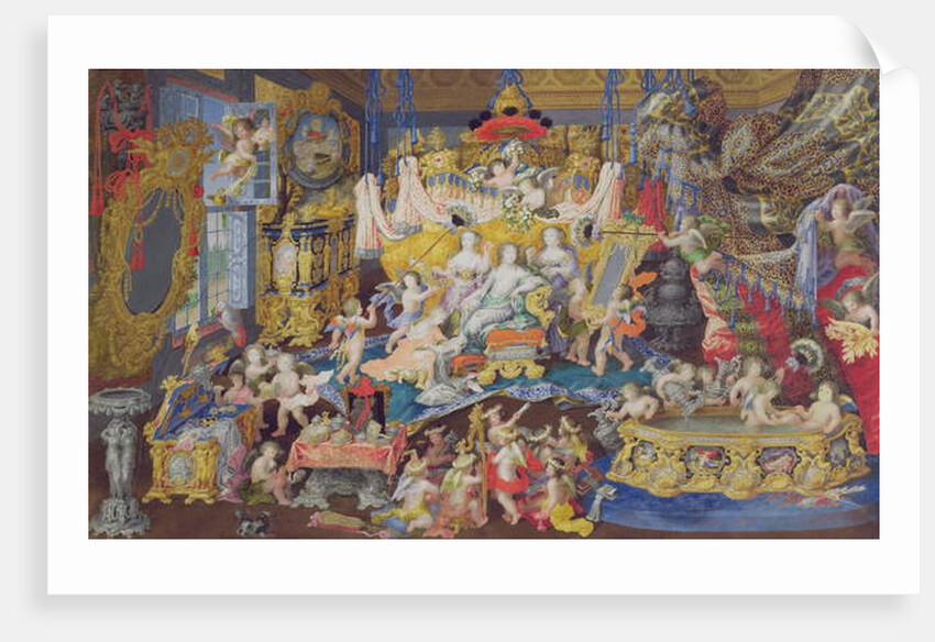 Design for a Fan, possibly for Madame de Montespan by French School