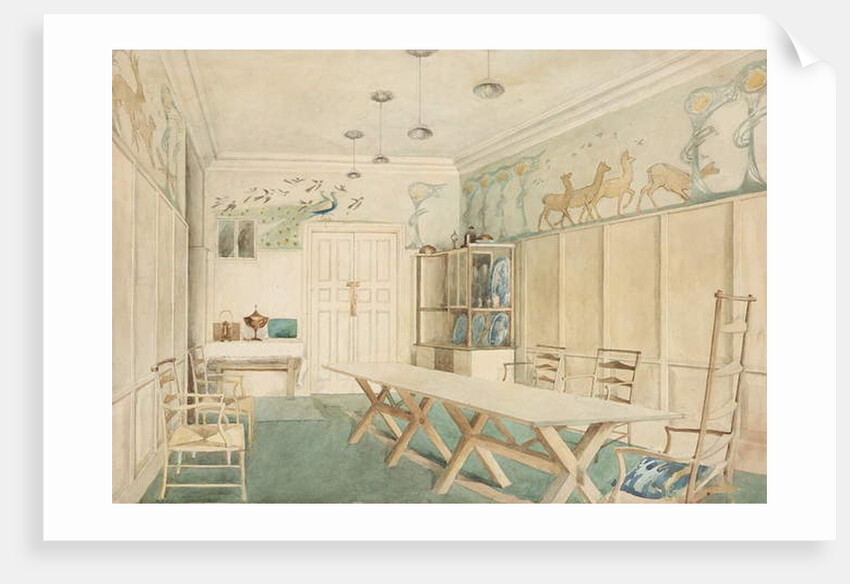 Dining Room at 37 Cheyne Walk, Chelsea by Charles Robert Ashbee